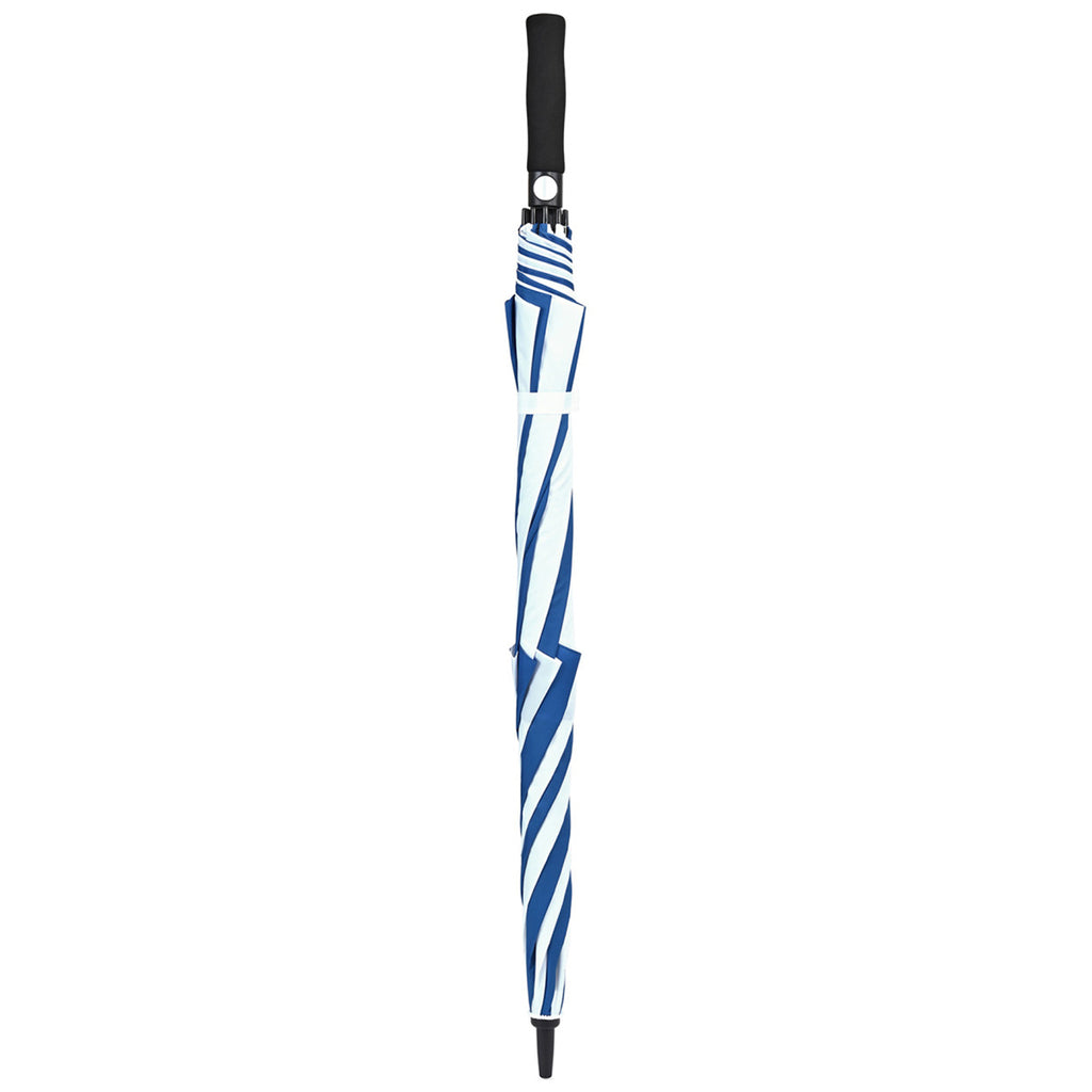 Elements Royal/White 60" Recycled Auto Open Double Canopy Golf Umbrella