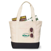 48-Hour Gemline Black Newport Cotton Zippered Tote