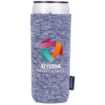 Koozie Navy Heather Collapsible Slim Can Cooler