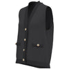 A. PUTNAM Women's Black Enza Washable Cashmere Vest