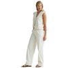 A. PUTNAM Women's Cream Enza Washable Cashmere Vest