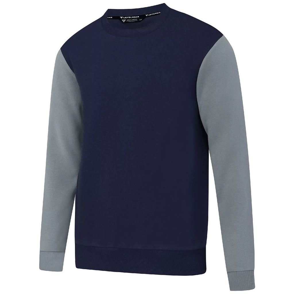 Levelwear Men's Navy/Pebble Ultimate Crew