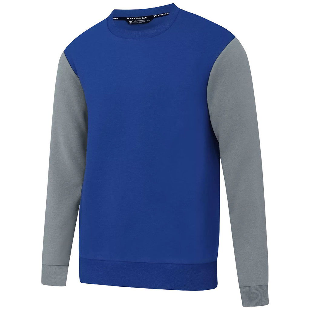 Levelwear Men's Team Royal/Pebble Ultimate Crew
