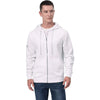 Levelwear Men's White Podium Full Zip