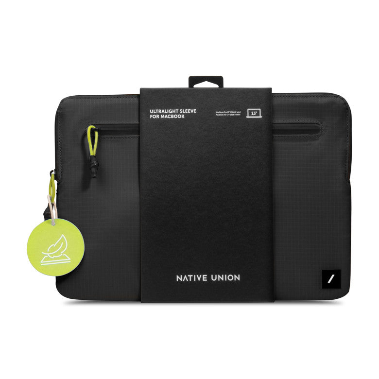 Native Union Black Ultralight Sleeve for MacBook 16"
