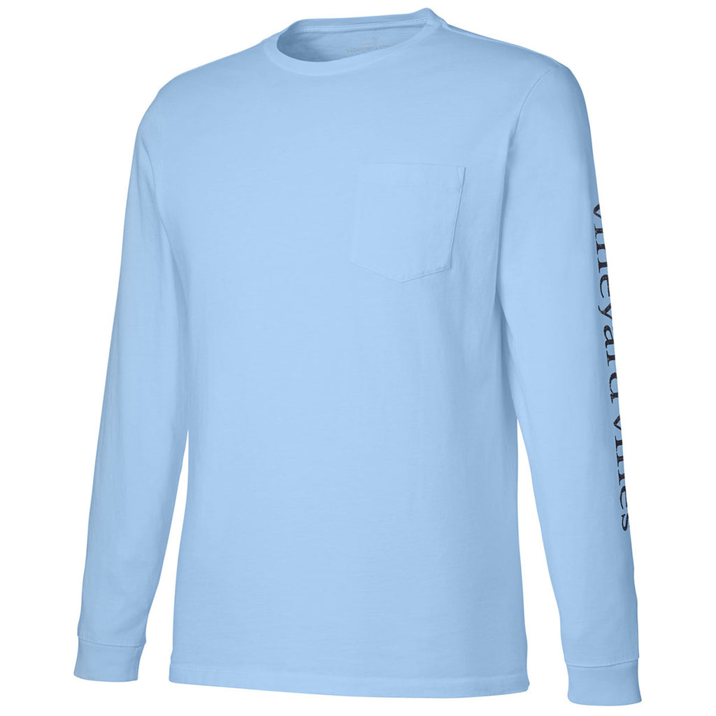 Vineyard Vines Unisex Jake Blue/Blue Blazer Long Sleeve Pocket T-Shirt