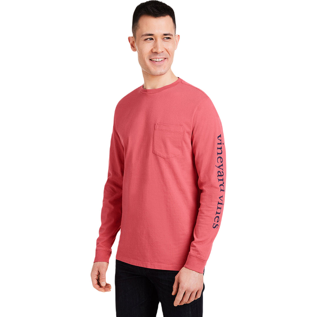 Vineyard Vines Unisex Jetty Red/Blue Blazer Long Sleeve Pocket T-Shirt