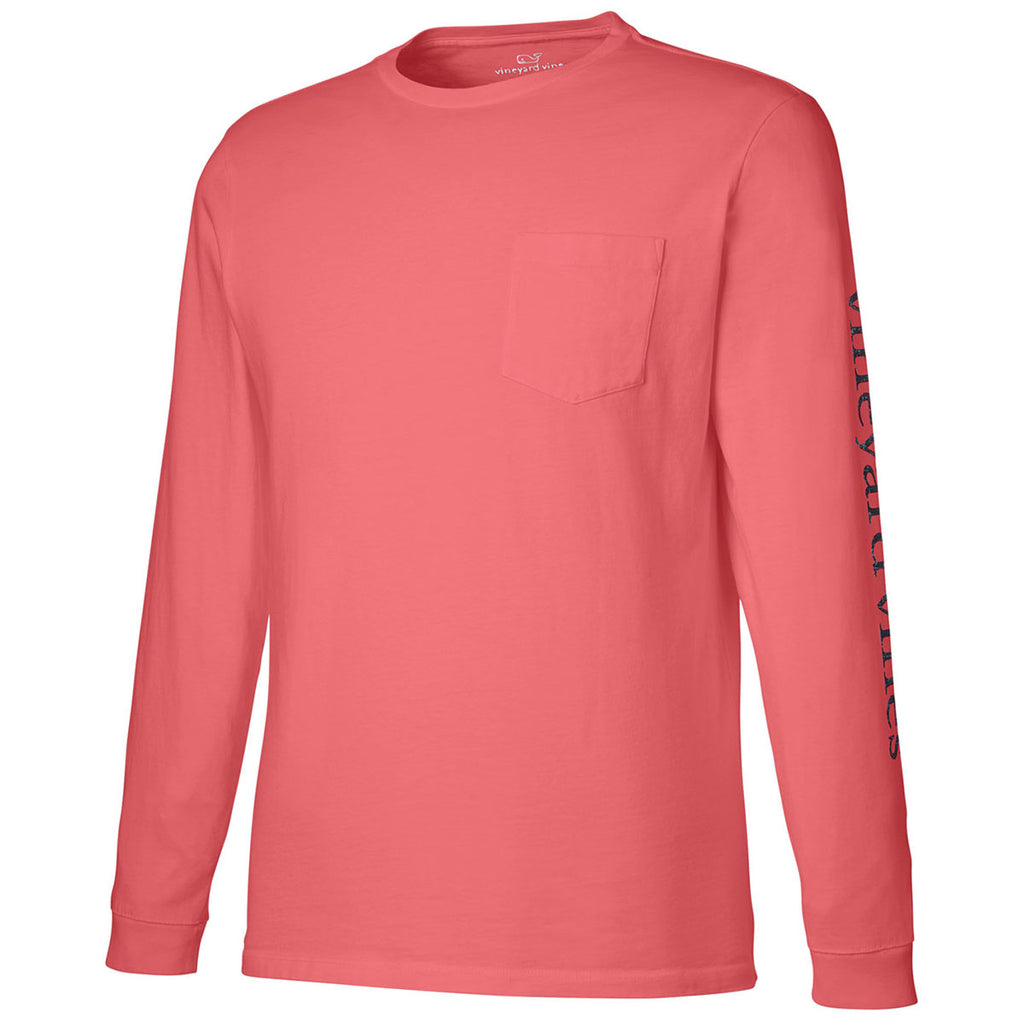 Vineyard Vines Unisex Jetty Red/Blue Blazer Long Sleeve Pocket T-Shirt