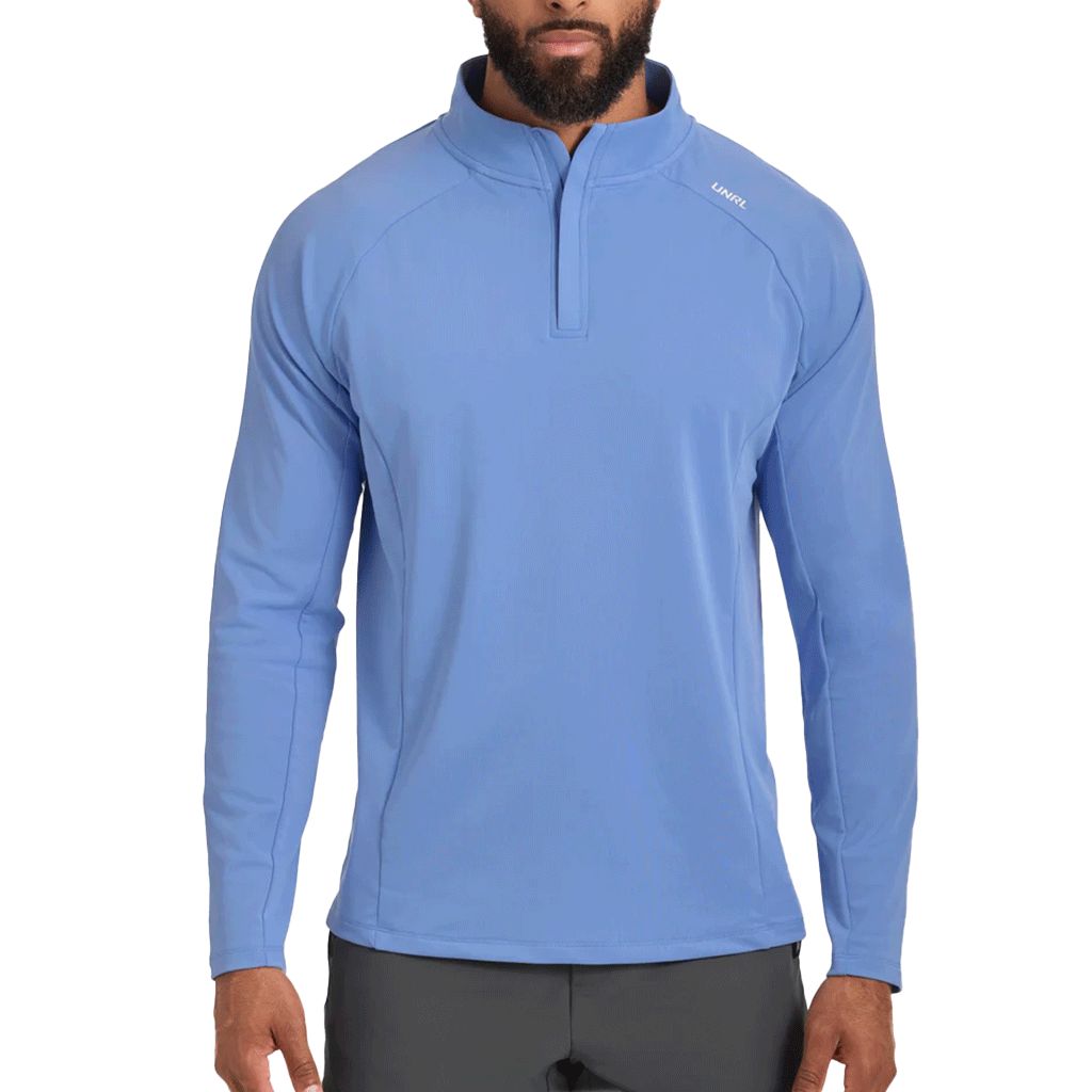 UNRL Men's Perennial Blue Highlands Quarter Zip