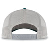 Pacific Headwear Deep Teal/Silver/Deep Teal Perforated 5-Panel Trucker Snap-Back Cap