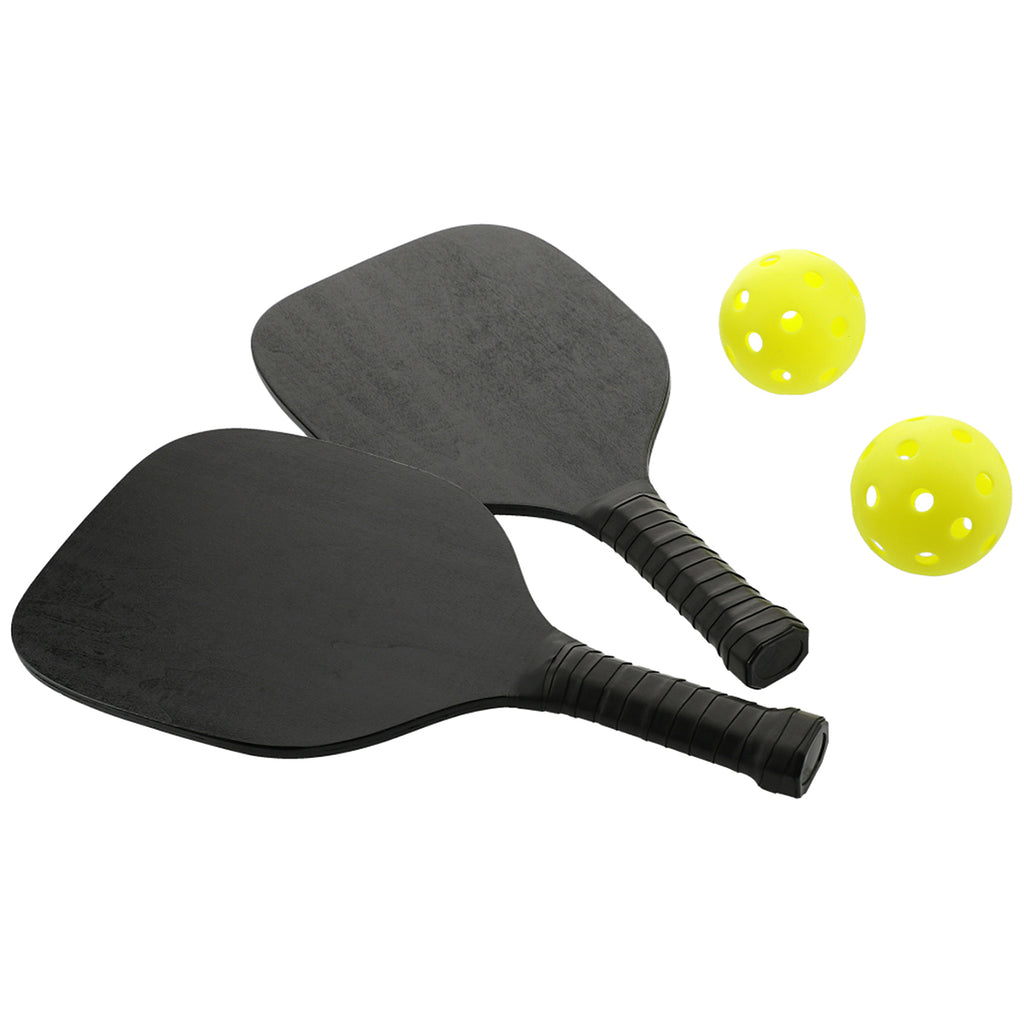 Leeds Black Pickleball Paddle and Ball Set