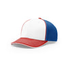 Richardson White/Royal/Red On-Field Tri-Color Pulse SportMesh R-Flex Cap