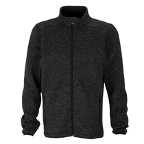 Vantage Men's Black Heather Summit Sweater-Fleece Jacket