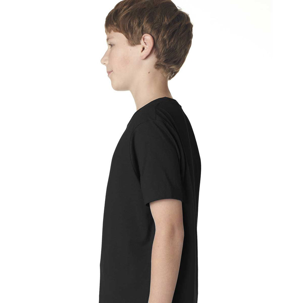 Next Level Boy's Black Premium Short-Sleeve Crew Tee