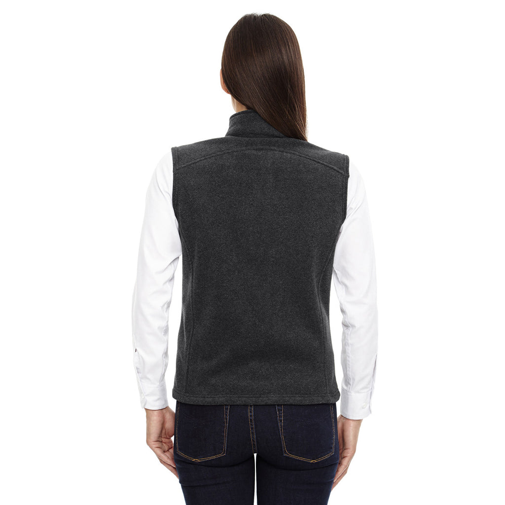 Core 365 Women's Heather Charcoal Journey Fleece Vest