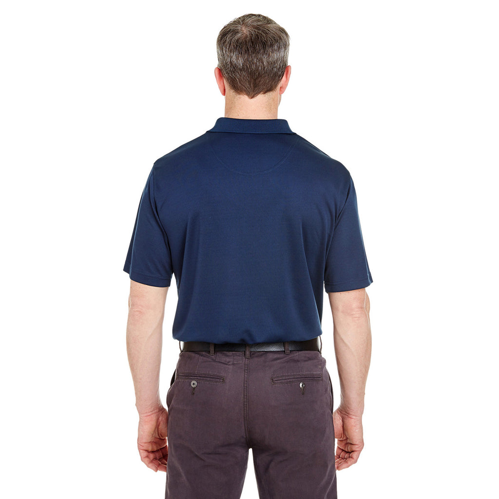 UltraClub Men's Navy Tall Cool & Dry Sport Polo