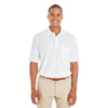 Core 365 Men's White Origin Performance Pique Polo with Pocket