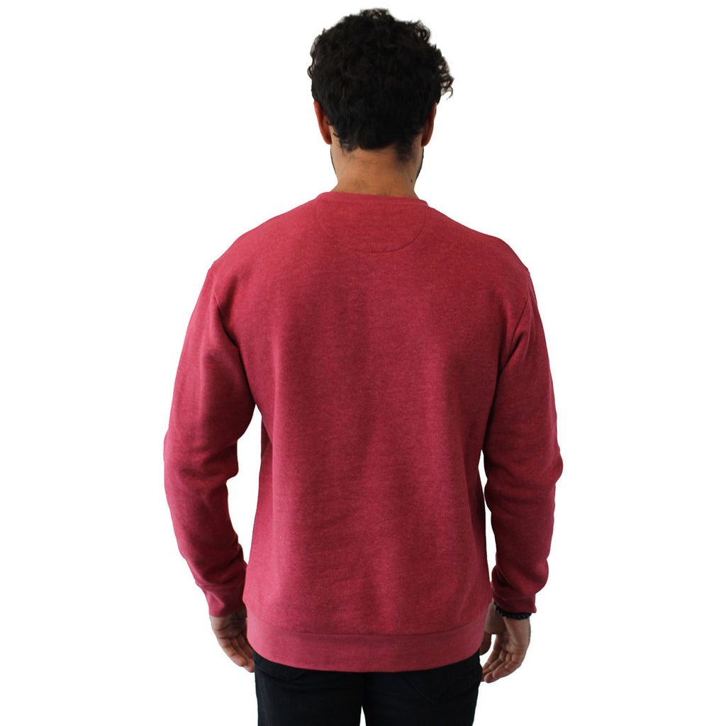 Next Level Unisex Heather Cardinal Pullover PCH Crewneck Sweatshirt