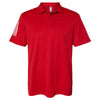 Adidas Men's Team Power Red/White Floating 3-Stripes Sport Shirt