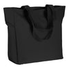 BAGedge Black Polyester Zip Tote