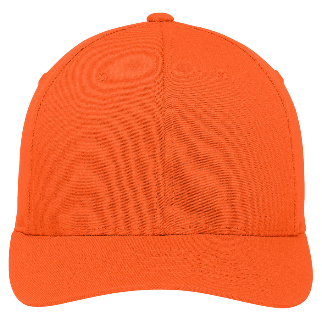 Port Authority Orange Flexfit Cotton Twill Cap