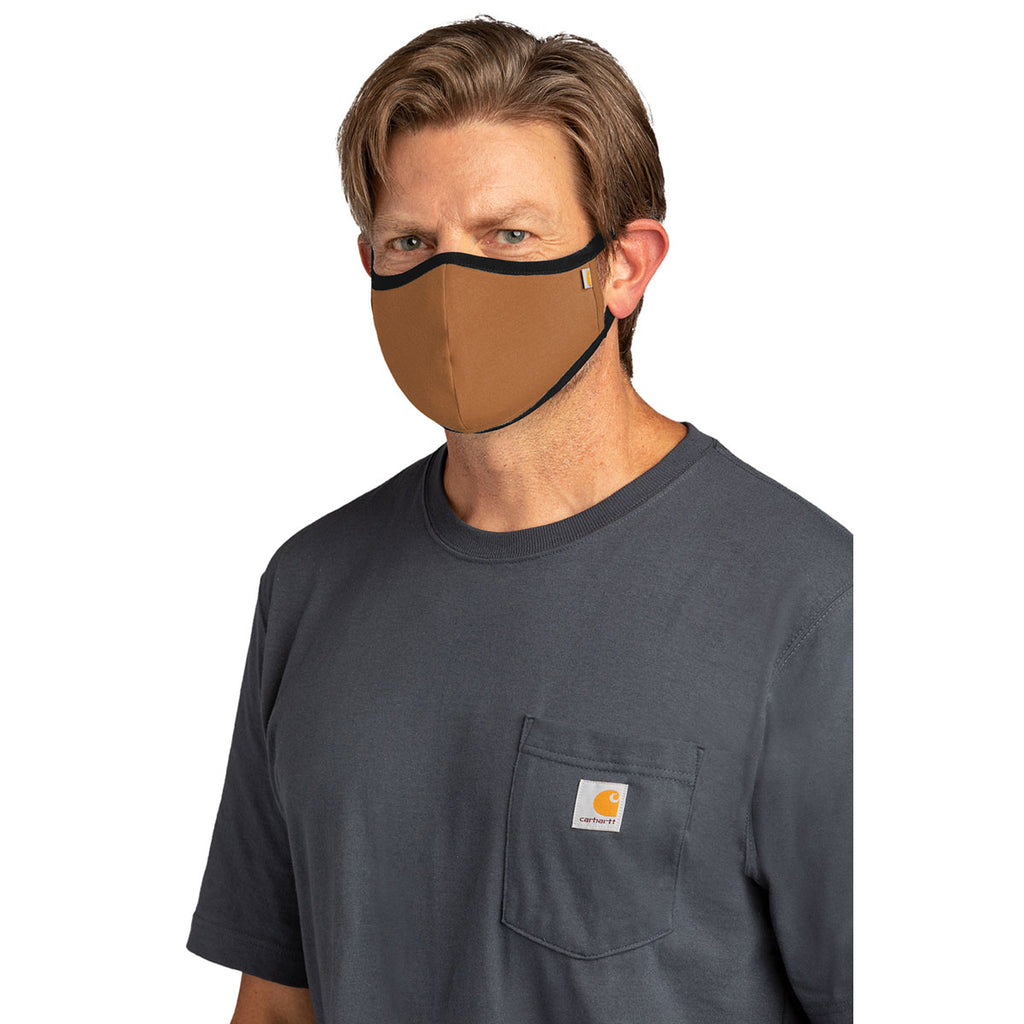 Carhartt Carhartt Brown Cotton Ear Loop Face Mask (3 pack)