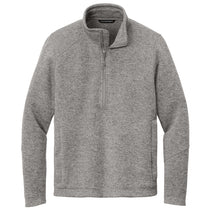 Port Authority Men's Deep Smoke Heather Arc Sweater Fleece 1/4 Zip