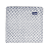 Zusa White with Navy Plush Siesta Blanket