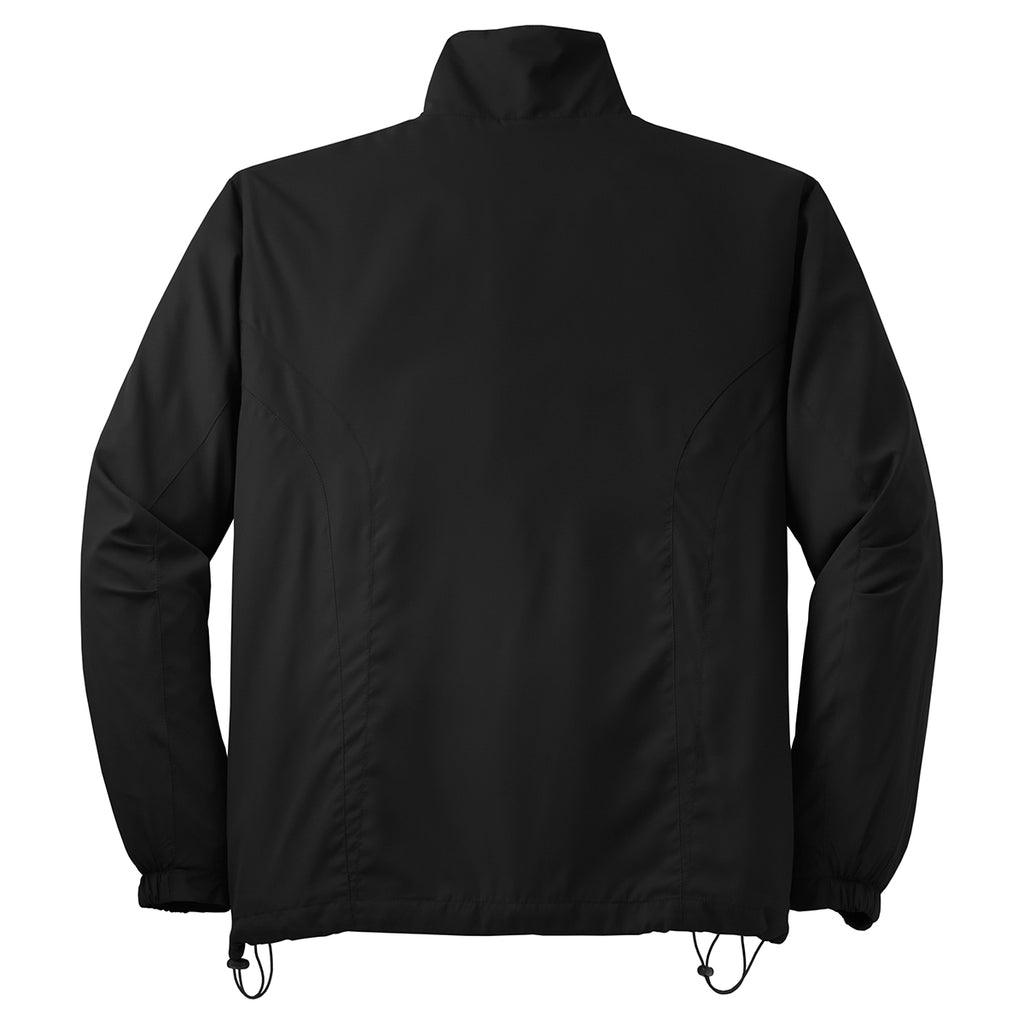 Sport-Tek Men's Black Full-Zip Wind Jacket