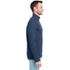 Vineyard Vines Men's Blue Blaze/Navy Heather Saltwater Quarter-Zip Pullover