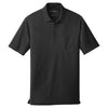 Port Authority Men's Deep Black Dry Zone UV Micro-Mesh Pocket Polo