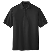 Port Authority Men's Black Silk Touch Polo