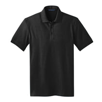 Port Authority Men's Black Stretch Pique Polo