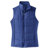 Port Authority Women's Mediterranean Blue/Black Puffy Vest