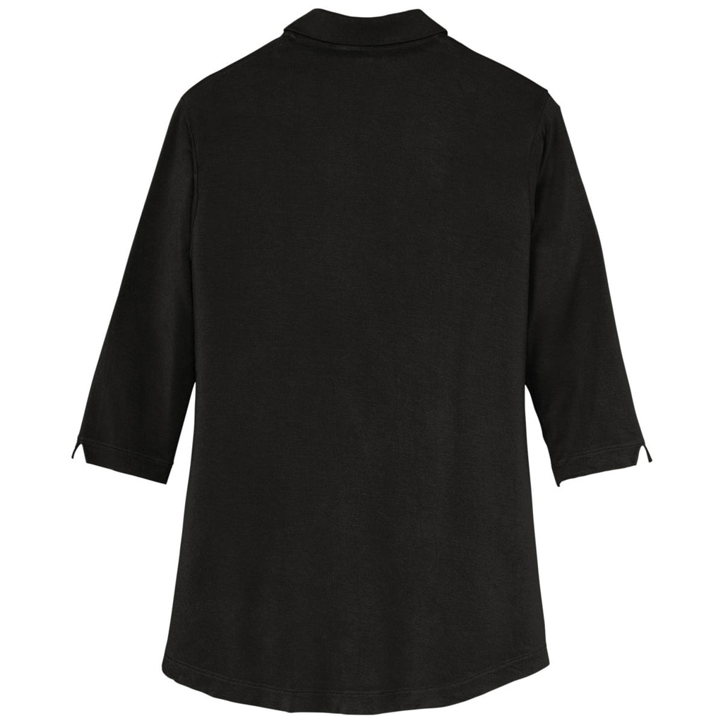 Port Authority Women's Deep Black Luxe Knit Tunic