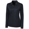 Clique Women's Dark Navy Long Sleeve Ice Pique Polo