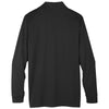 Harriton Men's Black Advantage Snag Protection Plus Long Sleeve Polo