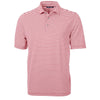 Cutter & Buck Women's Cardinal Red Virtue Eco Pique Stripped Recycled Polo