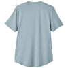 North End Women's Opal Blue Jaq Snap-Up Stretch Performance Polo