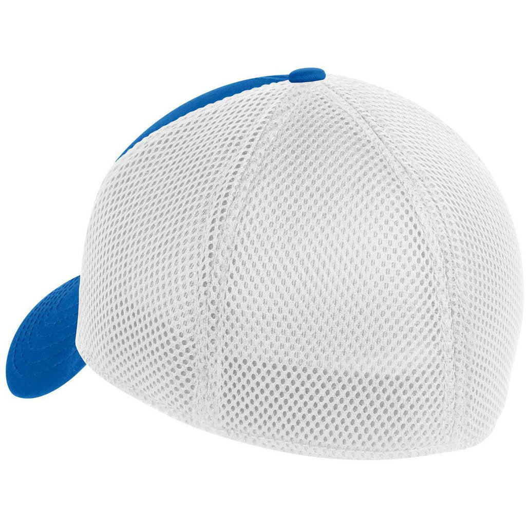 New Era 39THIRTY Royal/White Stretch Mesh Cap