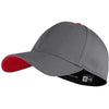 New Era Graphite/Scarlet Interception Cap