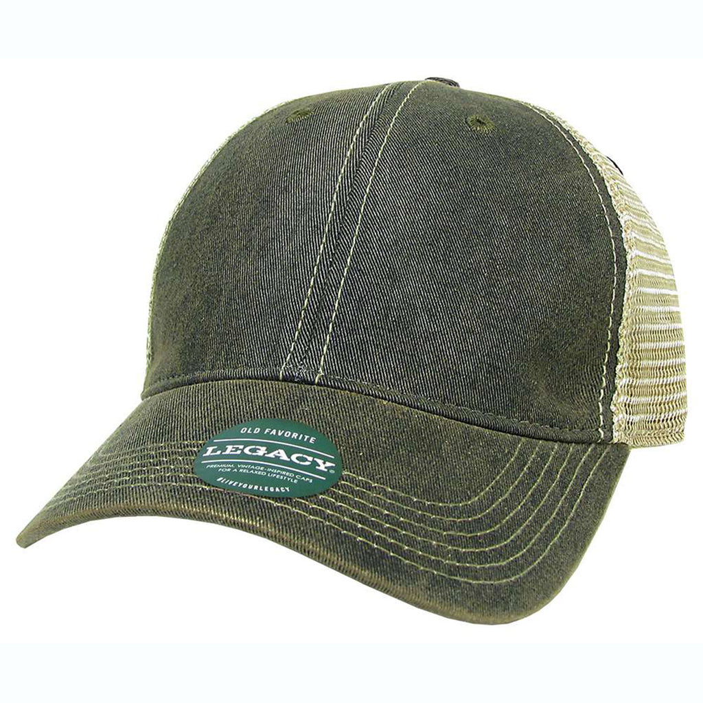 Legacy Black/Khaki Old Favorite Trucker Cap