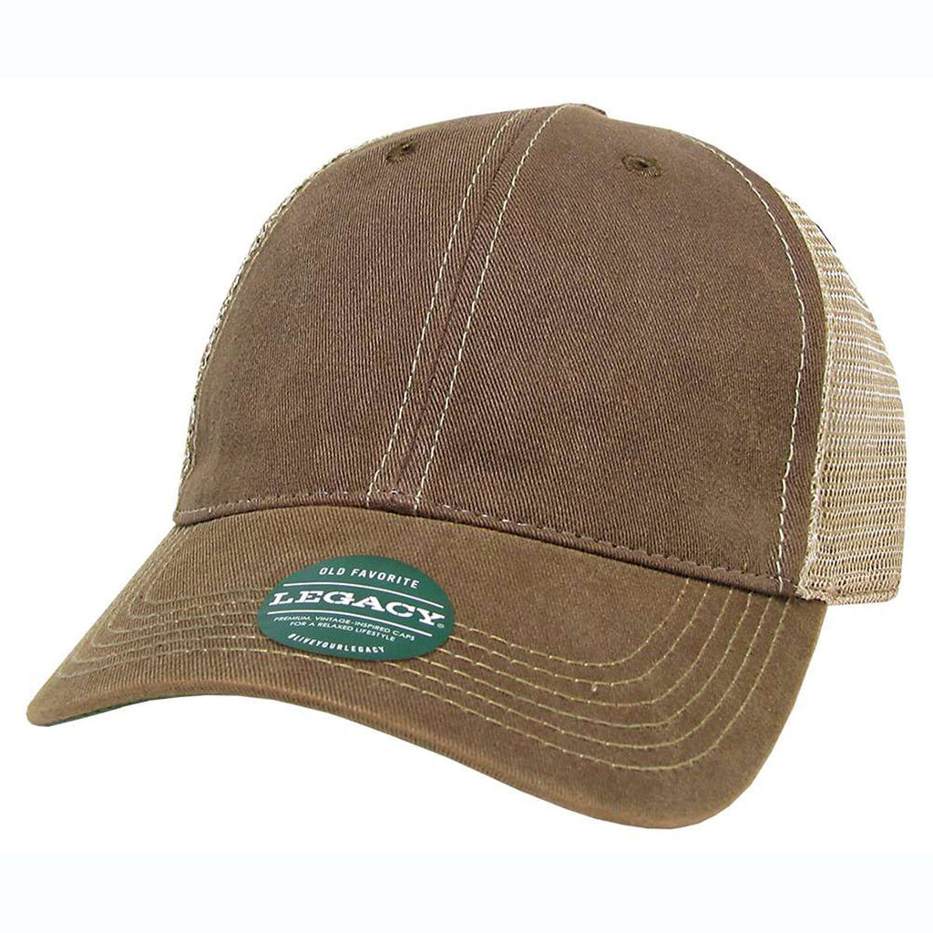 Legacy Brown/Khaki Old Favorite Trucker Cap