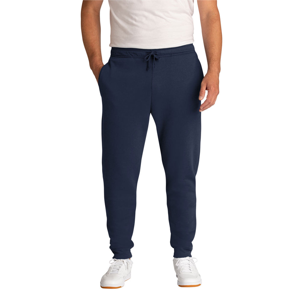 Port & Company Men's Navy Core Fleece Jogger