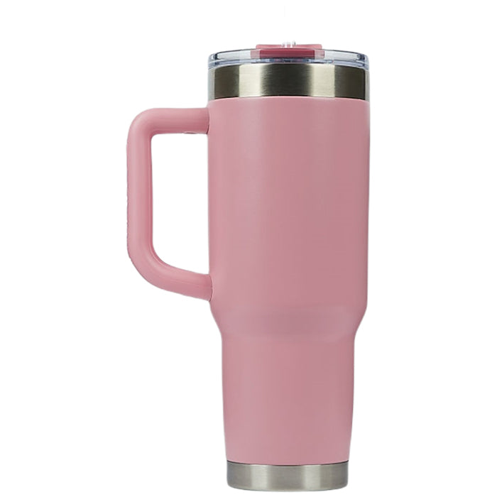 Pelican Pink Porter 40 oz. Recycled Double Wall Stainless Steel Travel Tumbler