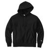 Champion Men's Black Reverse Weave Hooded Sweatshirt