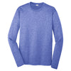 Sport-Tek Men's True Royal Heather Long Sleeve Heather Contender Tee