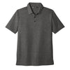 TravisMathew Men's Black Heather Oceanside Heather Polo