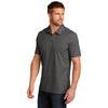 TravisMathew Men's Black Heather Oceanside Heather Polo