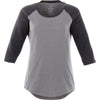 Elevate Women's Heather Dark Charcoal/Medium Heather Grey Dakota Three Quarter Tee